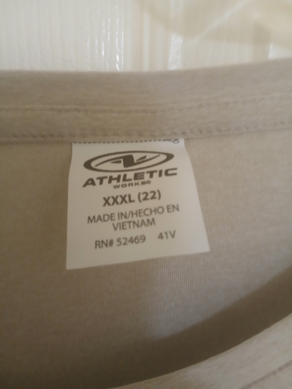 Light Tan Short Sleeve Crewneck T-Shirt - Picture 2 of 3